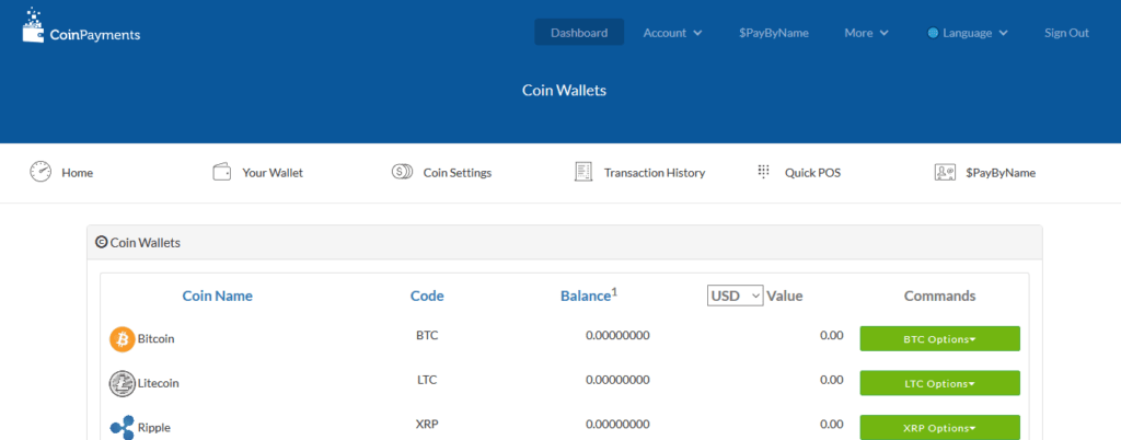 Coinpayment Wallet