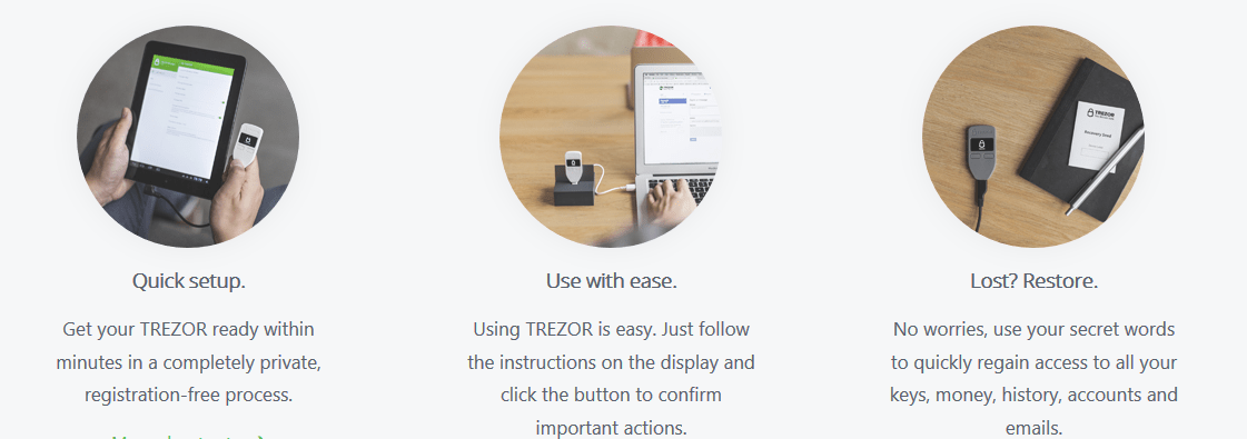 easy and secure Trezor